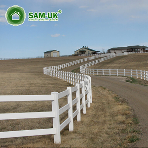 2x6 3 rail vinyl horse fencing pastures