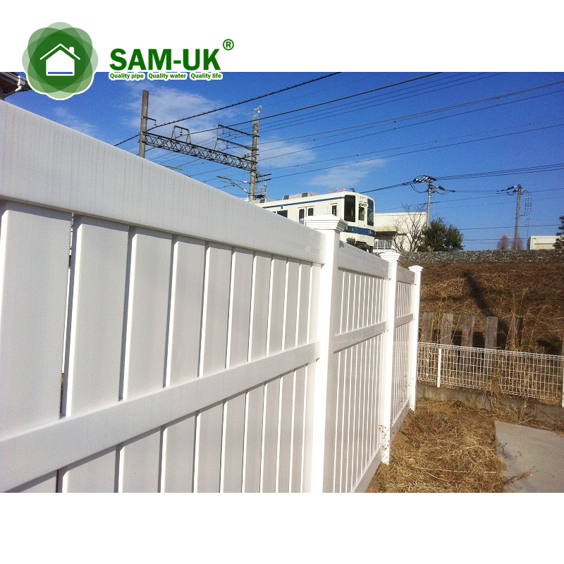 Pvc Fire Resistant Fence Vinyl Lattice Fence