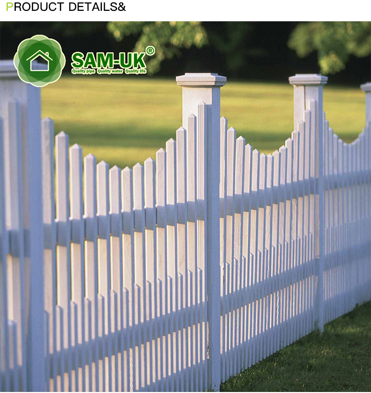Privacy Palisade Composite Used Vinyl Fence With England Post Cap