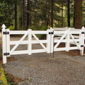 4 Rail Fence Metal Gate for Split Rail