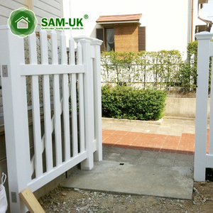 Modern Vinyl Picket Lattice Fence Gate 