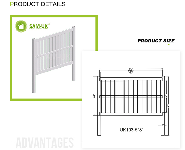 pvc fire resistant fence vinyl lattice fence