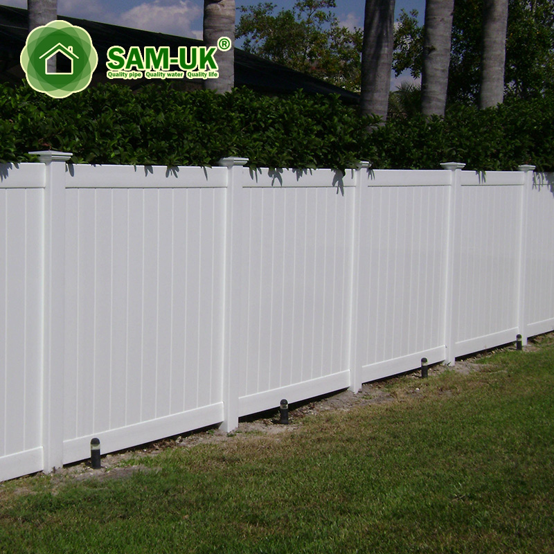 Temporary Privacy Scallopped Picket Vinyl Fencing Plastic Garden Fence
