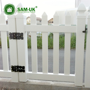 Privacy Picket Fence Double Gate Hardware for Warehouse 