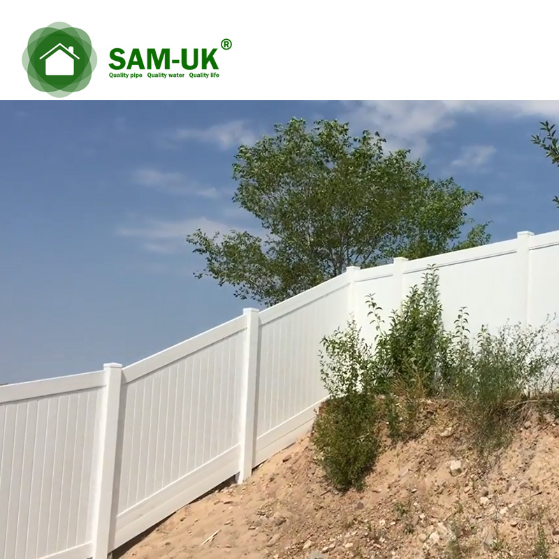 Pvc Panel Farm Fence 6x8 ft PVC Vinyl Privacy Fence Panels