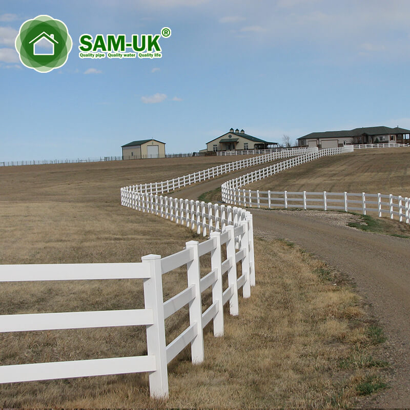 White Plastic Garden Fencing Vinyl Picket Pvc Fence